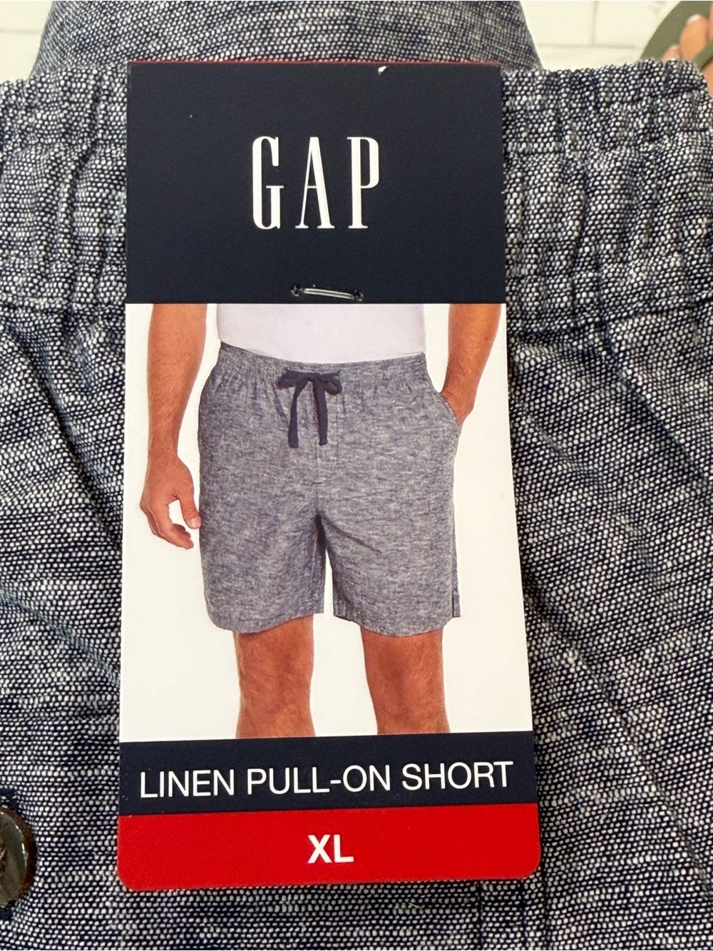 GAP Men’s NWT Navy Textured Shorts Size XL | MSRP $45
